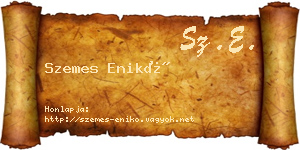Szemes Enikő névjegykártya